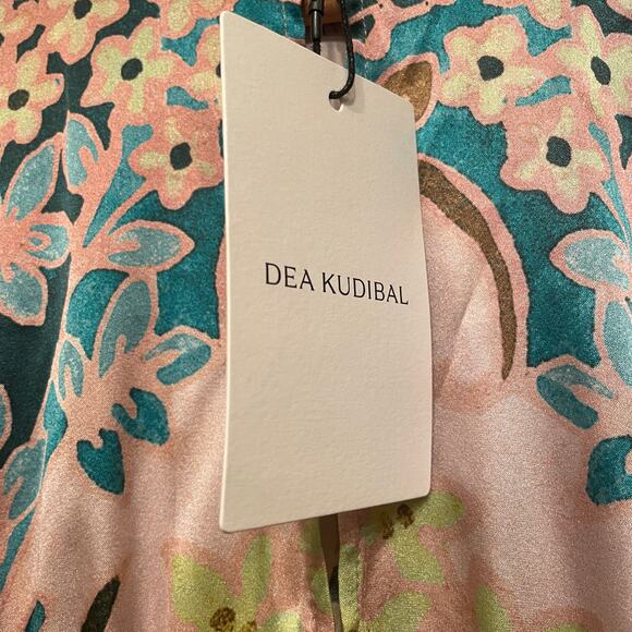 Dea Kudibal Maxine Silk Blouse L | Palazzo Eucalyptus Print, NWT $349 - Picture 9 of 10